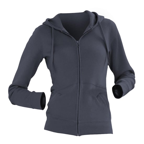 Russell Ladies Premium Authentic Zipped Hoodie (3-Layer Fabric) (Convoy Grey)