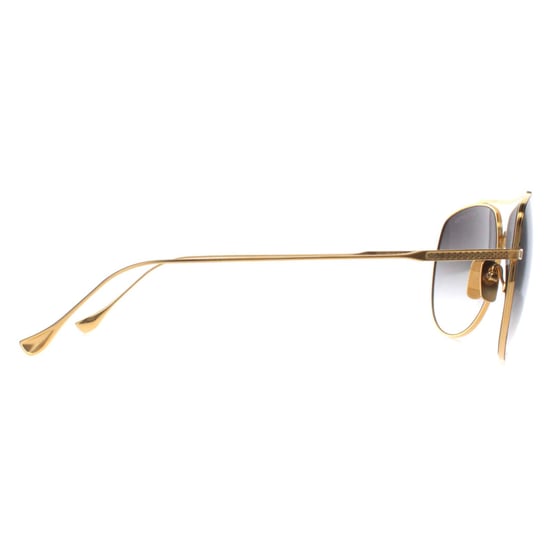 Dita Aviator Unisex Black Yellow Gold Dark Grey to Clear Gradient Flight 004