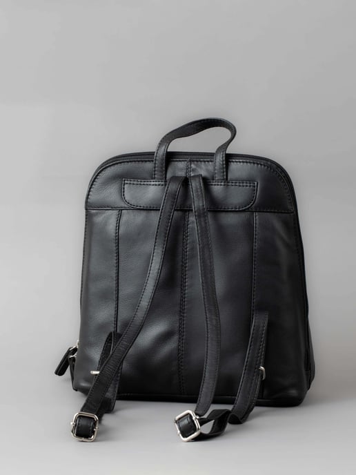 Enderby Leather Backpack in Black
