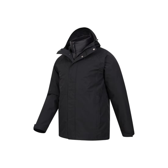 Mountain Warehouse Mens Alaskan 3 In 1 Waterproof Jacket (Black) - Image 4