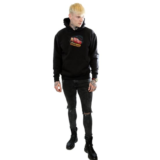 Disney Mens Cars Lightning McQueen Hoodie (Black) - Image 4