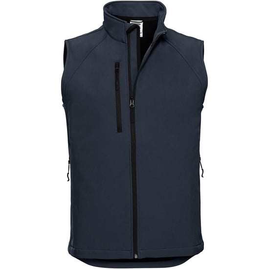 Russell Mens 3 Layer Soft Shell Gilet Jacket (French Navy)