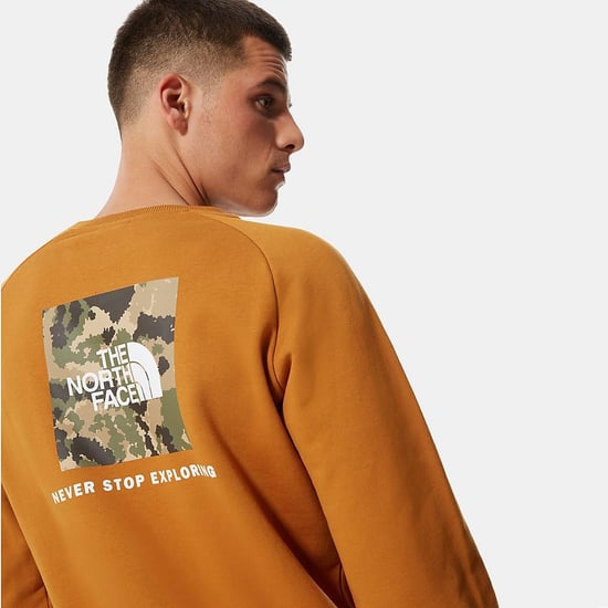The North Face Raglan Back Box Sudadera con cuello redondo para hombre Bronceado - Image 5