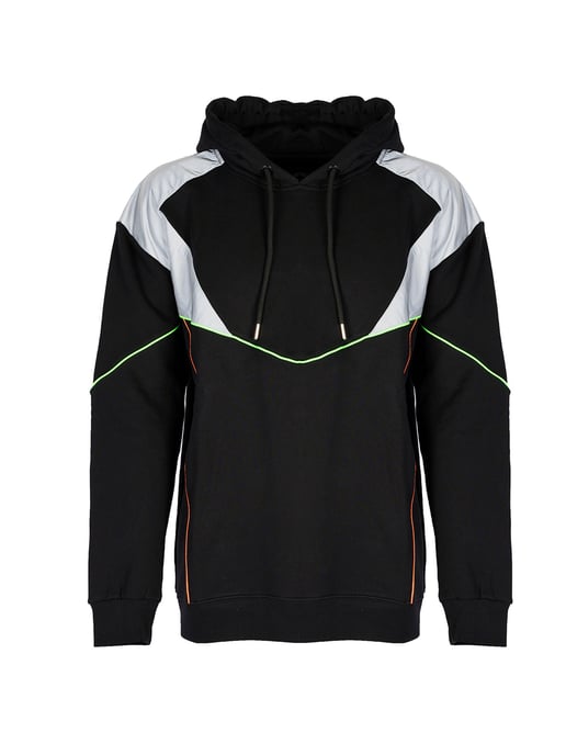 Les Hommes Sudadera Oversize del hombre negro - Image 4