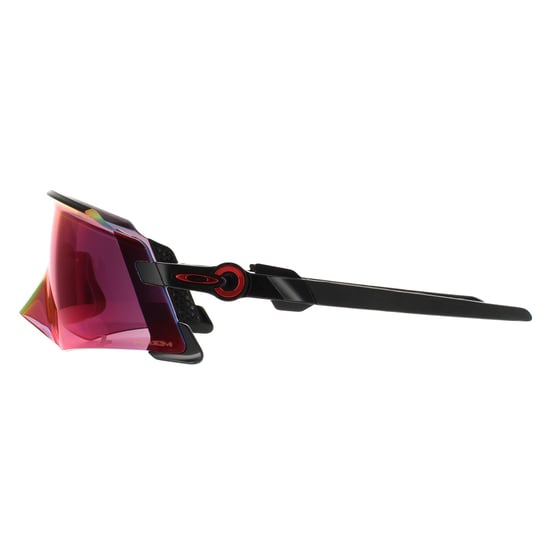 Gafas de sol Oakley Wrap para hombre en negro pulido Prizm Road - Image 3