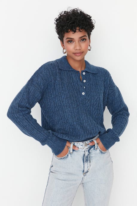 Trendyol Women's   Hair Braid  Sweater - Image 1