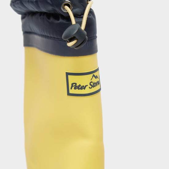 Peter Storm Kids' Waterproof Wellies with Adjustable Fleece Lined Cuff and Grippy Outsole
