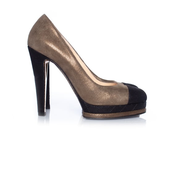 Suede platform heels - Image 5