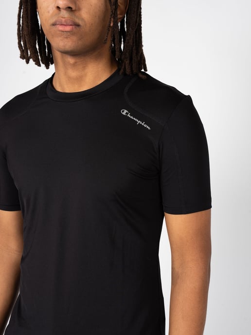 Champion T-Shirt Tech Quick-Dry del hombre negro - Image 5