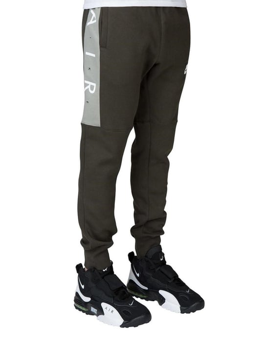 Conjunto de chándal con cremallera y cremallera para hombre Nike Air verde oliva - Image 5