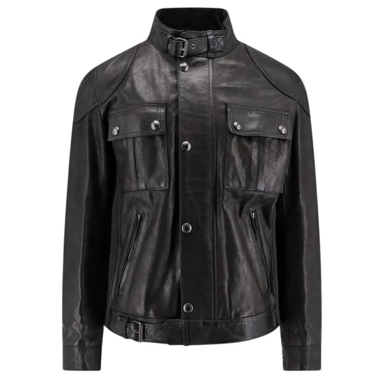 Belstaff Gangster chaqueta de cuero negra - Image 1