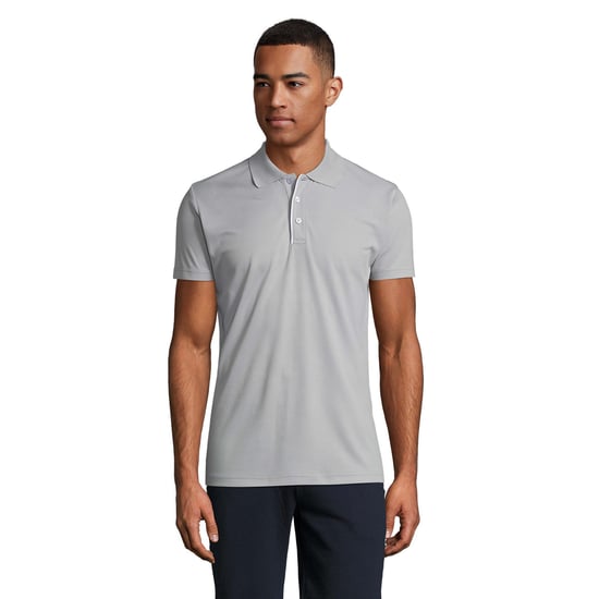 SOLS Mens Performer Sports Polo Shirt (Pure Grey) - Image 1