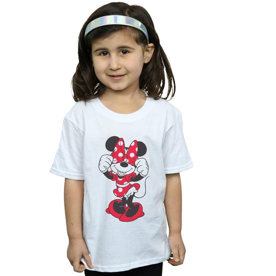 Disney Girls Minnie Mouse Bow Eyes Cotton T-Shirt (White) - Image 2
