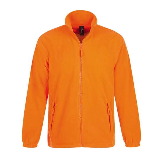 SOLS Mens North Full Zip Outdoor Fleece Jacket (Orange) - Image 1