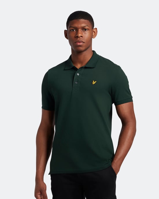 Lyle & Scott Polo SS Plain Polo Shirt Verde - Image 1