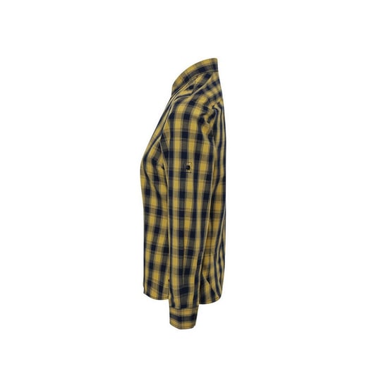 Premier Womens/Ladies Mulligan Checked Long-Sleeved Shirt (Camel/Navy) - Image 3