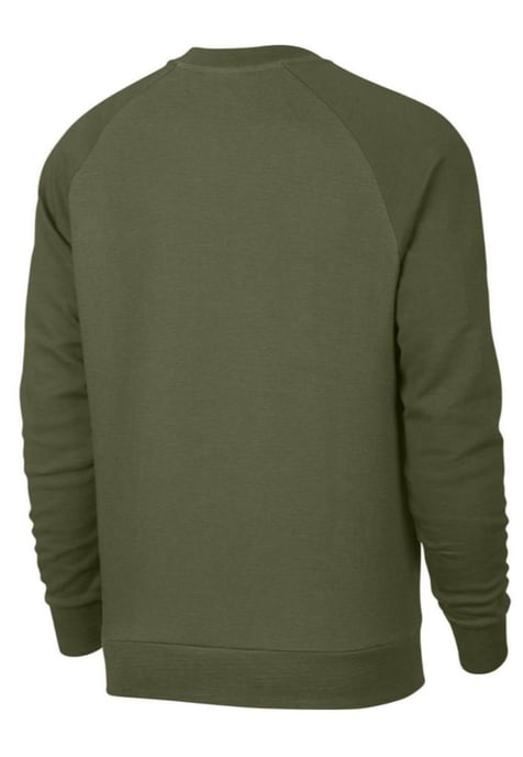 Chándal Nike Sportswear Optic Fleece Crew Verde Oliva para Hombre - Image 2
