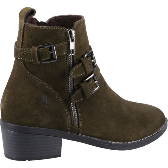 Hush Puppies Jenna Leather Women's Khaki Boots - Image 2