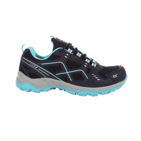 Regatta Womens/Ladies Vendeavour Walking Shoes (Navy/Amazonite) - Image 1