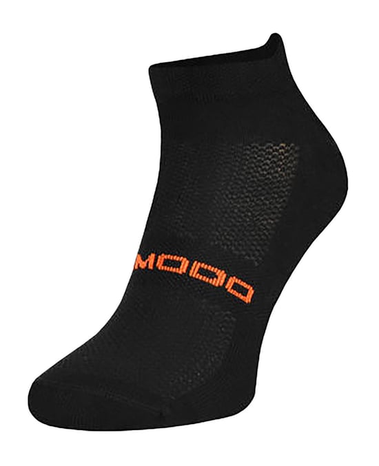 Comodo - Calcetines unisex de lana merino para correr | Calcetines deportivos ligeros - Negro - Image 1