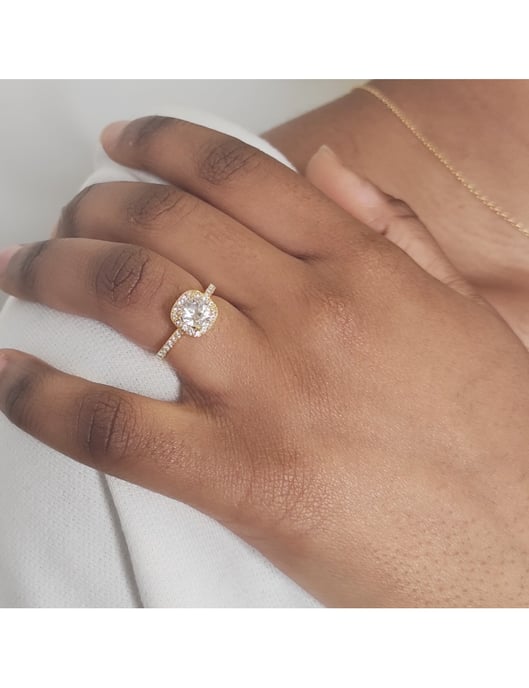 Anillo Cushy - Oro y Cristal - Image 2