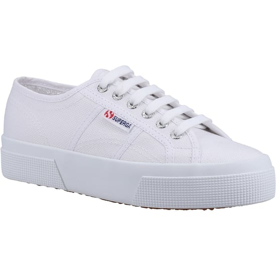Superga 2740 Plataforma de Algodón para Mujeres Zapatillas Blancas - Image 1