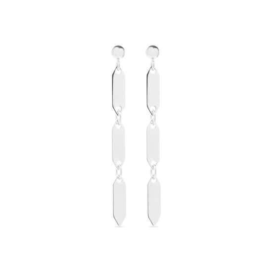 Luxenter lirrat earrings in 925 sterling silver rhodium plated finish