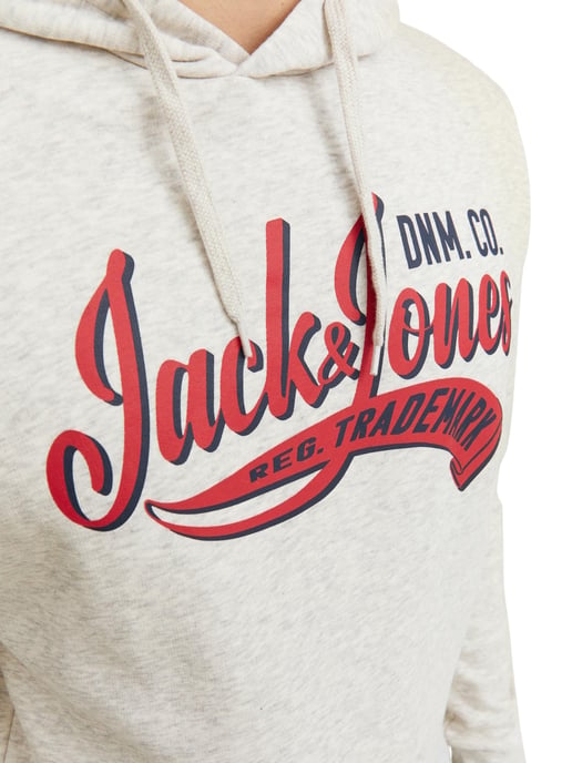 Jack & Jones Hoodies Logo Sweat Hood Blanco - Image 3
