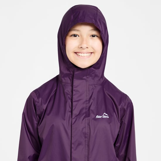 Peter Storm Kids' Waterproof, Lightweight & Packable Jacket with Hood, Children's Raincoat
