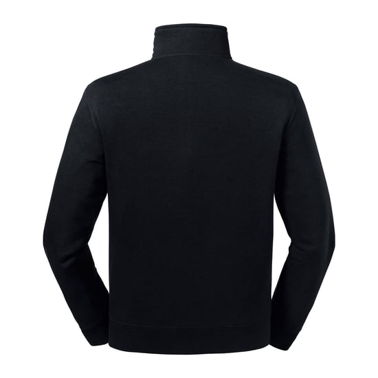 Russell Mens Authentic Quarter Zip Sweatshirt (Black) - Image 2