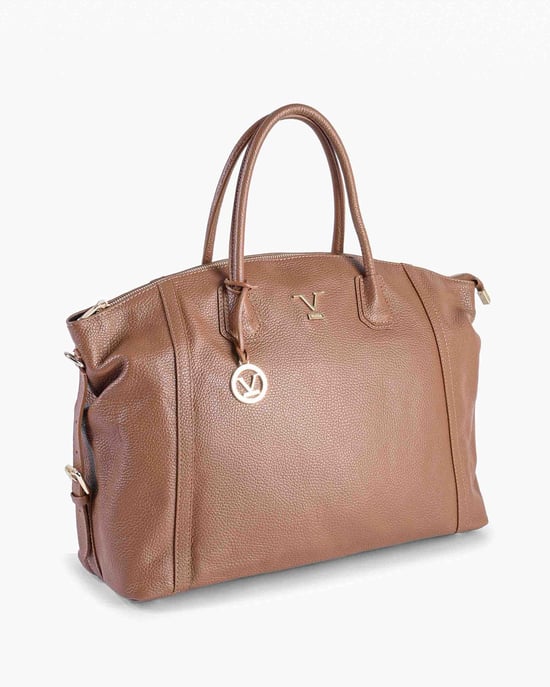 V Italia Bolso de Mano para Mujer CE01 Dollaro Cuoio - Image 3