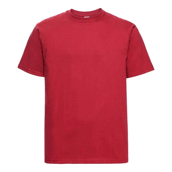 Russell Mens Classic Combed Cotton Heavyweight T-Shirt (Classic Red) - Image 1