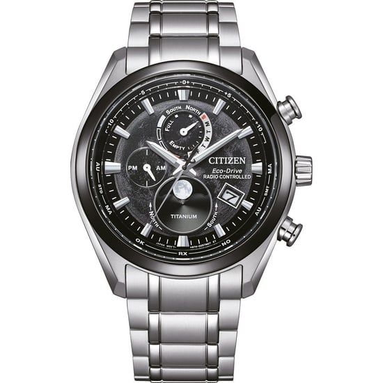 Citizen Tsuki-yomi Men's Silver Watch BY1018-80E - Image 1