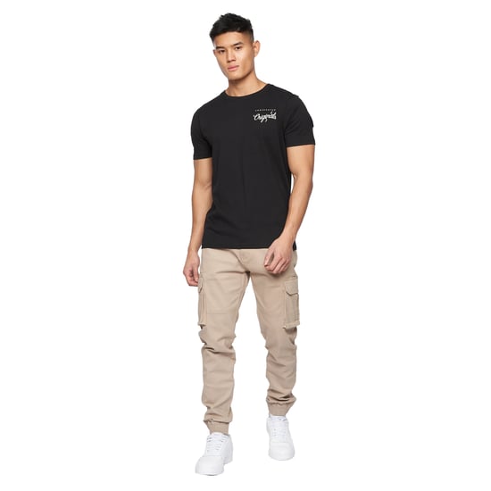 Crosshatch Mens Frentons Cargo Trousers (Stone) - Image 3
