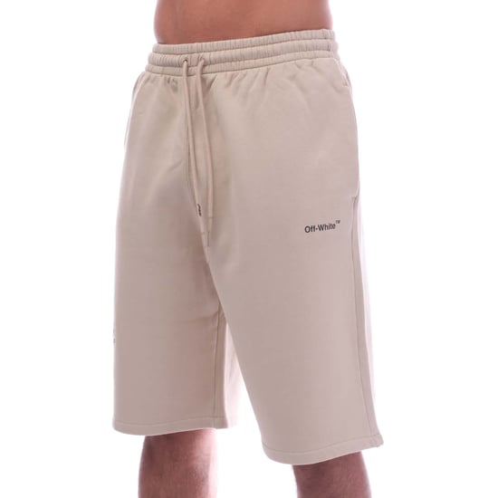 Men's Off White Figure of Speech Skate Sweat Shorts in Sand