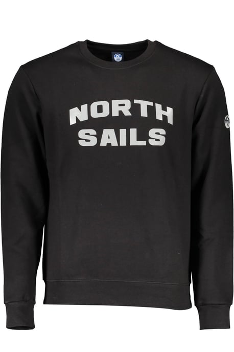 Suéter de algodón negro para hombre North Sails - Image 1