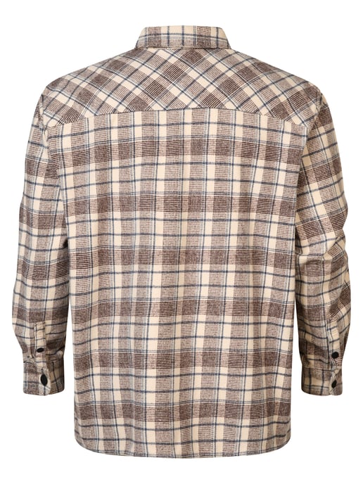 Petrol Industries - Plus Size Checked Shirt Southeast Men - Ecru - Image 2