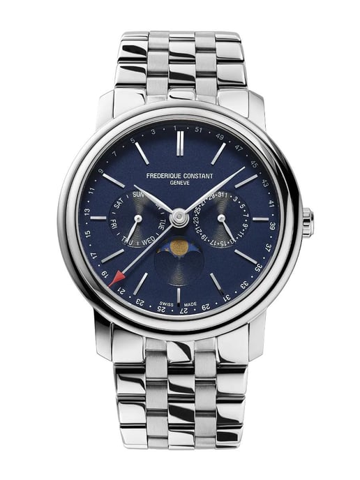 Frédérique Constant Classics Index Business Timer Men's Silver Watch FC-270N4P6B