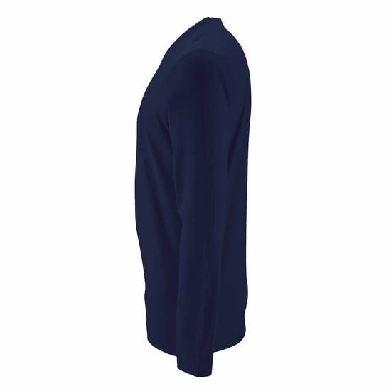 SOLS Mens Imperial Long Sleeve T-Shirt (French Navy) - Image 3