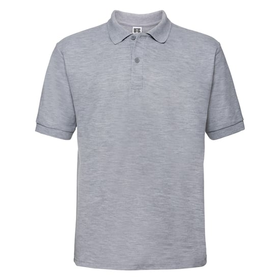 Russell Mens Classic Polycotton Polo Shirt (Light Oxford Heather) - Image 1