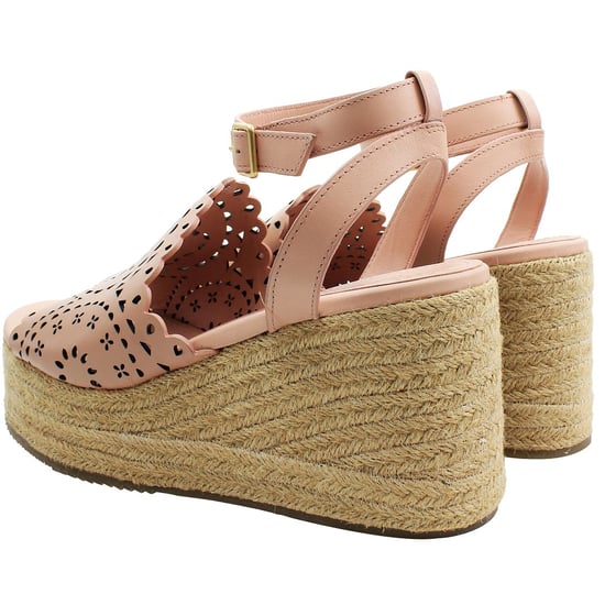 Twed Baker Pinky Laser Cut Womens Pink Wedges - Image 3