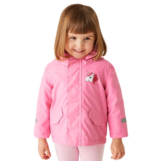 Regatta Childrens/Kids Luna The Unicorn Waterproof Jacket (Sweet Pink) - Image 3