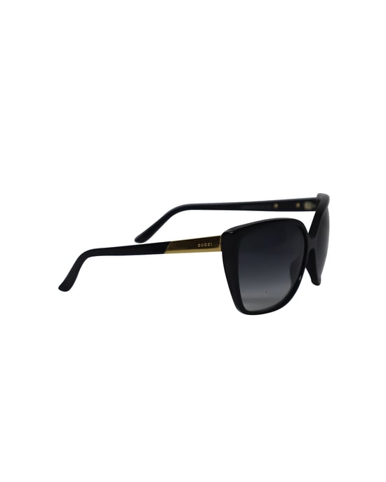 Gucci Classic Square Sunglasses in Black Acetate - Image 2