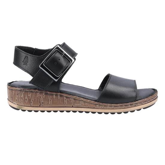 Hush Puppies Womens/Ladies Ellie Leather Wide Sandals (Black) - Image 1