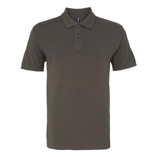 Asquith & Fox Mens Plain Short Sleeve Polo Shirt (Slate) - Image 1