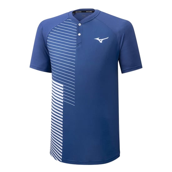 Mizuno Shadow Mens Blue/White T-Shirt