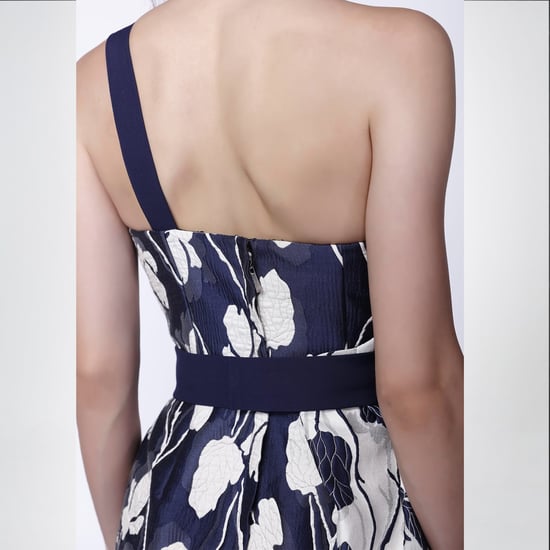 Jacquard flower bustier dress - Image 4