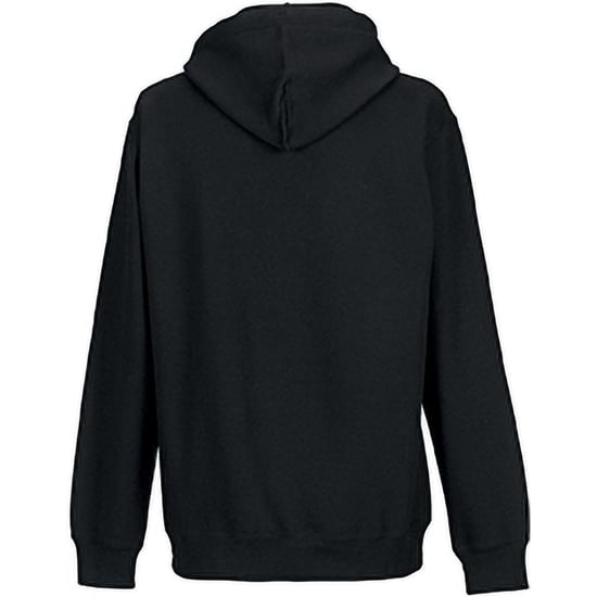 Russell Colour Mens Hooded Sweatshirt / Hoodie (Black) - Image 2