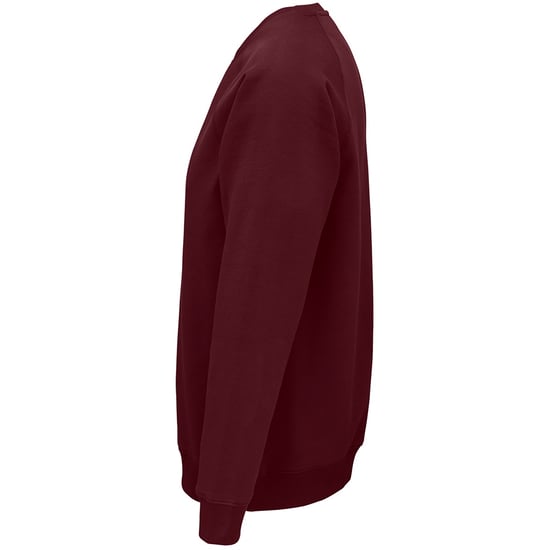 SOLS Unisex Adult Space Organic Raglan Sweatshirt (Burgundy) - Image 3