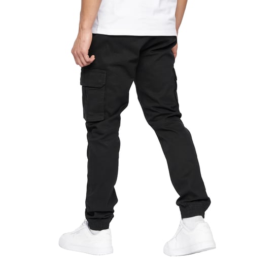 Crosshatch Mens Frentons Cargo Trousers (Black) - Image 2